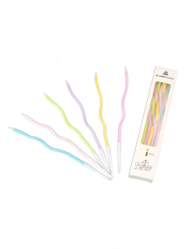 Rainbow Curve Candle