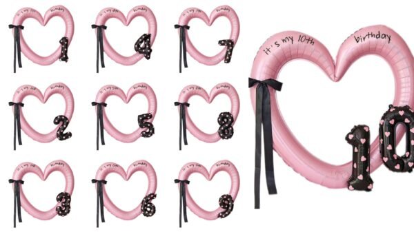 Heart-Shaped Digital Photo Frame Balloon