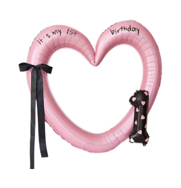 Heart-Shaped Digital Photo Frame Balloon