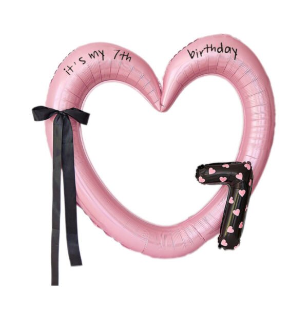 Heart-Shaped Digital Photo Frame Balloon