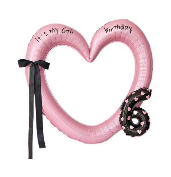 Heart-Shaped Digital Photo Frame Balloon