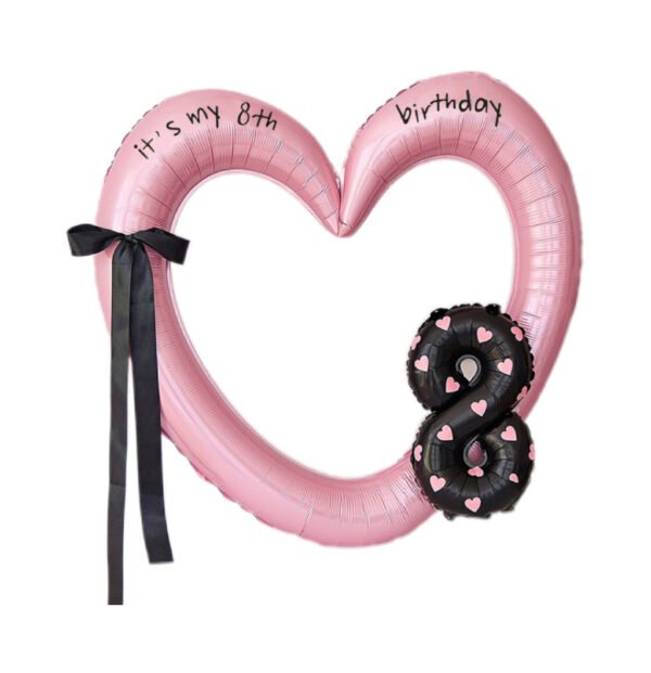 Heart-Shaped Digital Photo Frame Balloon