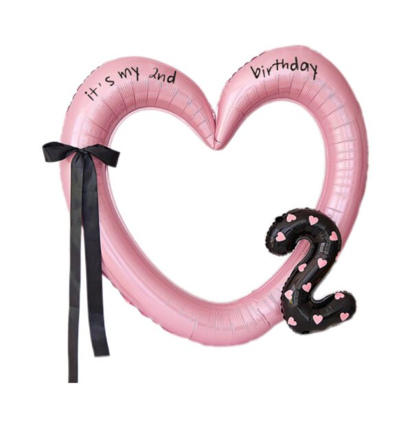 Heart-Shaped Digital Photo Frame Balloon