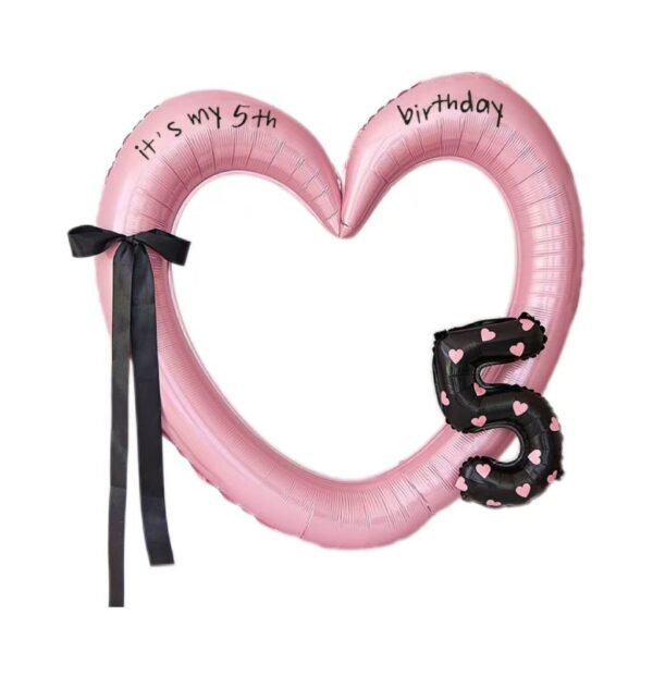 Heart-Shaped Digital Photo Frame Balloon