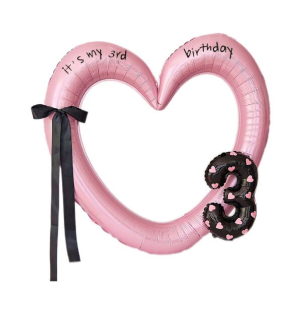 Heart-Shaped Digital Photo Frame Balloon