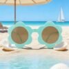 Lake blue children's sunflower sunglasses