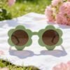 Grass green children's sunflower sunglasses