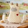 heart-shaped calf plush toy