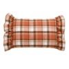 Orange Plaid Pillow
