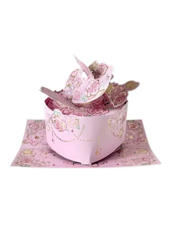 Pink Rose Greeting Card (Rose Cake Series)