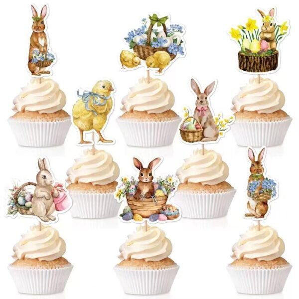 jofete.com-Easter Bunny Cupcake Accessories (x8).webp