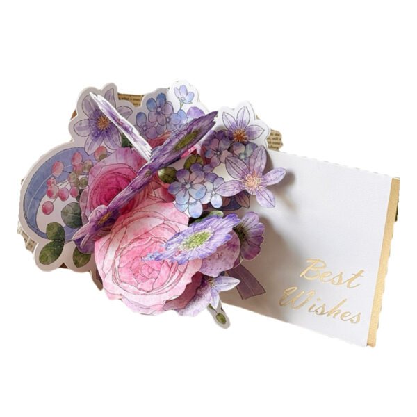 Purple Bouquet Greeting Card