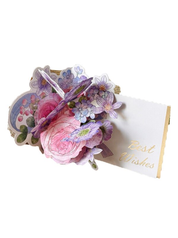 Purple Bouquet Greeting Card
