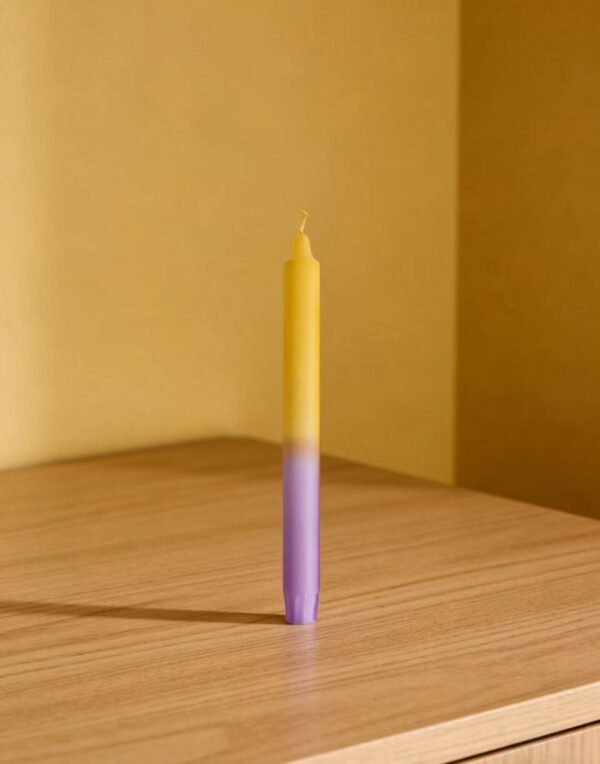 Two-tone table candles