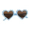 children's fluorescent blue heart-shaped sunglasses