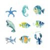 Underwater world temporary tattoos