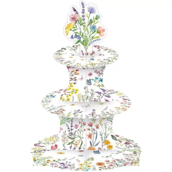 jofete.com-Secret Garden Theme Dessert Stand (3 tiers).webp