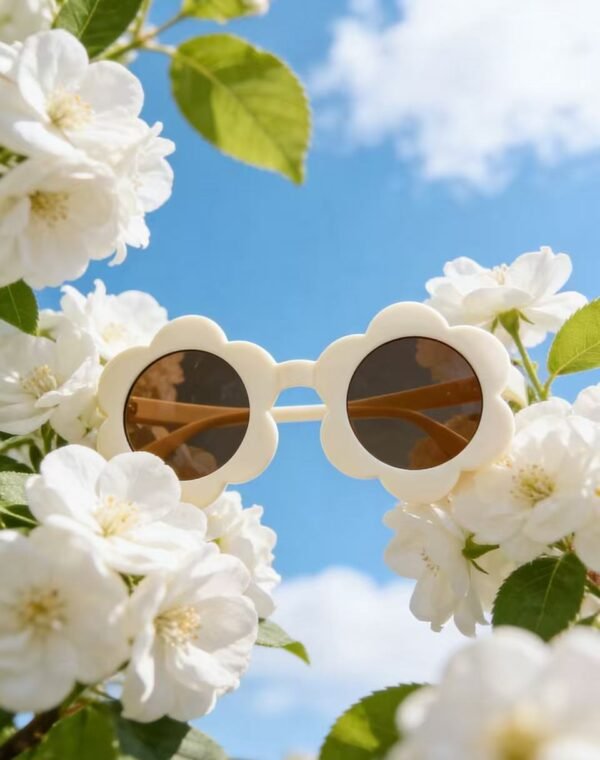 Off-white children's sunflower sunglasses