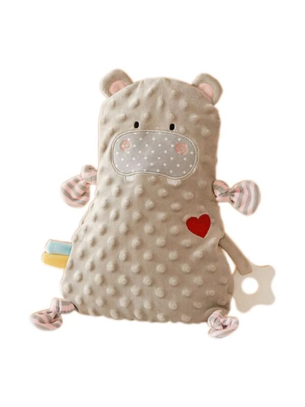 heart-shaped hippo plush toy