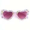 Sparkling purple pearl birthday sunglasses