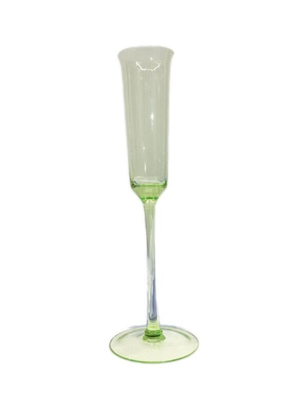 Crystal glass champagne glasses