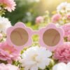 Rose red children's sunflower sunglasses