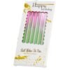 jofete.com-Starry sky glitter gradient pink-green candles.webp