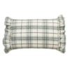 Light Green Plaid Pillow