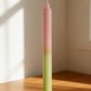 Two-tone table candles
