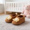 Brown elephant baby shoes