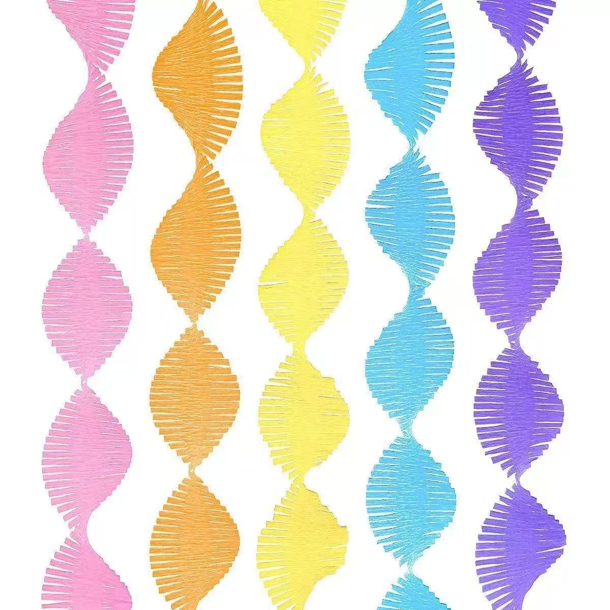 Wrinkled spiral ribbon background set