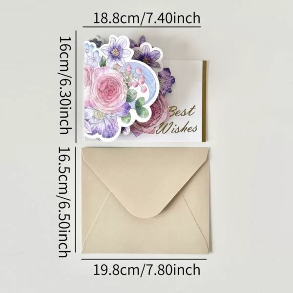 Purple Bouquet Greeting Card