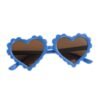 children's dark blue heart-shaped sunglasses