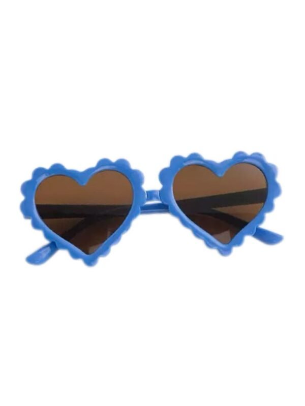 children's dark blue heart-shaped sunglasses