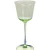 Crystal glass diamond-shaped wine glasses