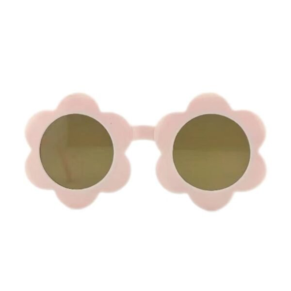 Peach pink children's sunflower sunglasses