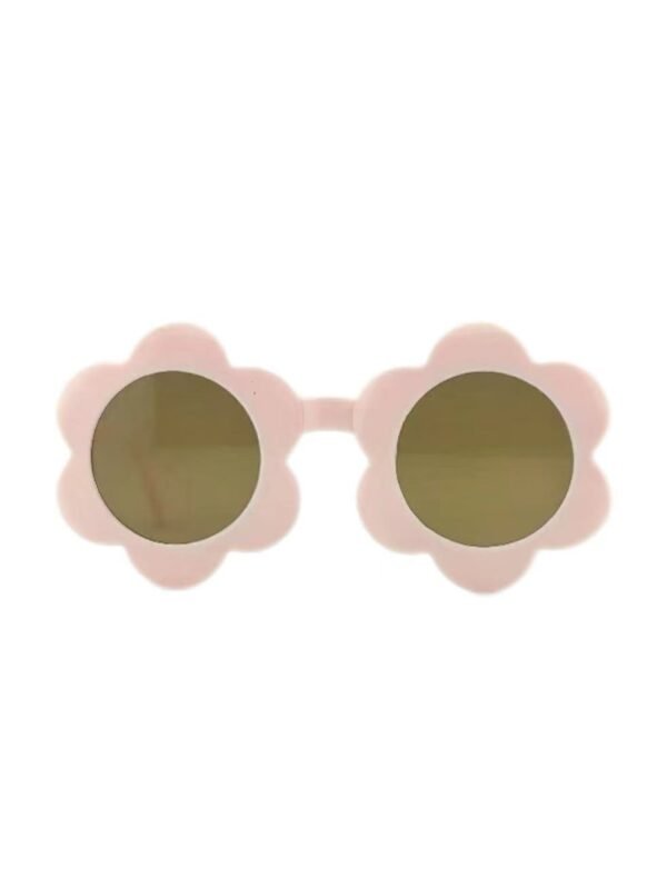 Peach pink children's sunflower sunglasses