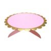 jofete.com-Rose pink cake stand (1 tier).webp