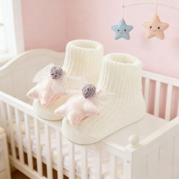 Butterfly baby socks