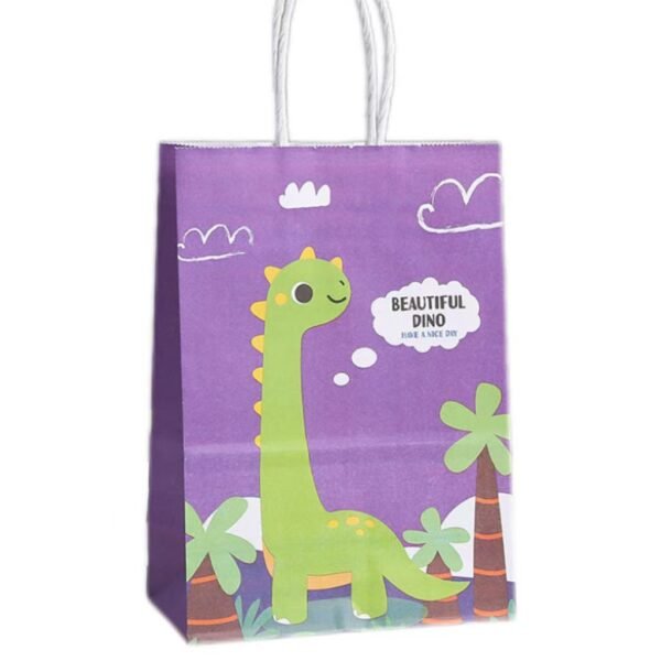 Dinosaur-themed paper bags