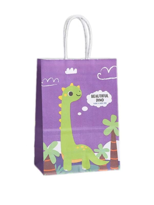 Dinosaur-themed paper bags