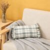 Light Green Plaid Pillow