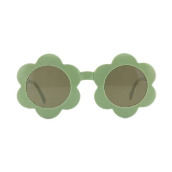 Grass green children's sunflower sunglasses