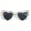 Pure white pearl birthday sunglasses