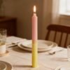 Two-tone table candles