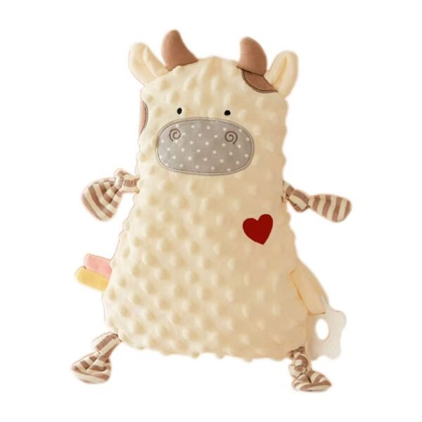 heart-shaped calf plush toy