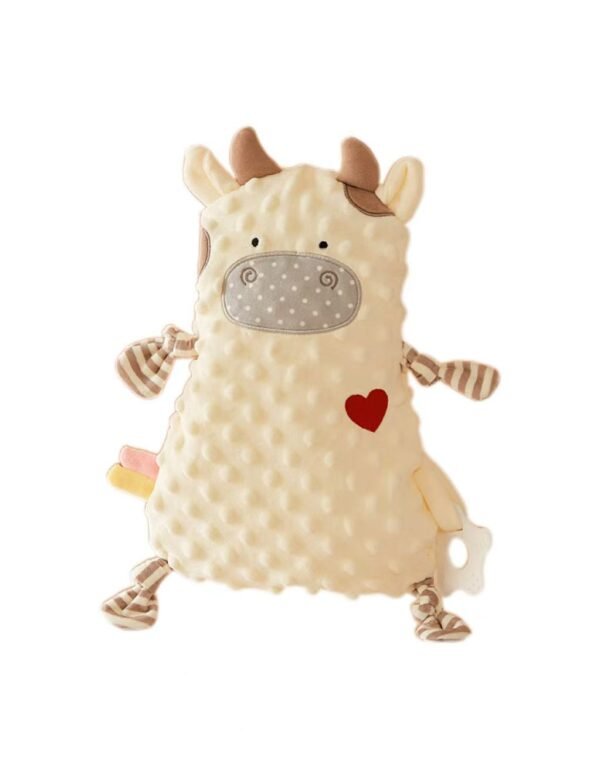 heart-shaped calf plush toy