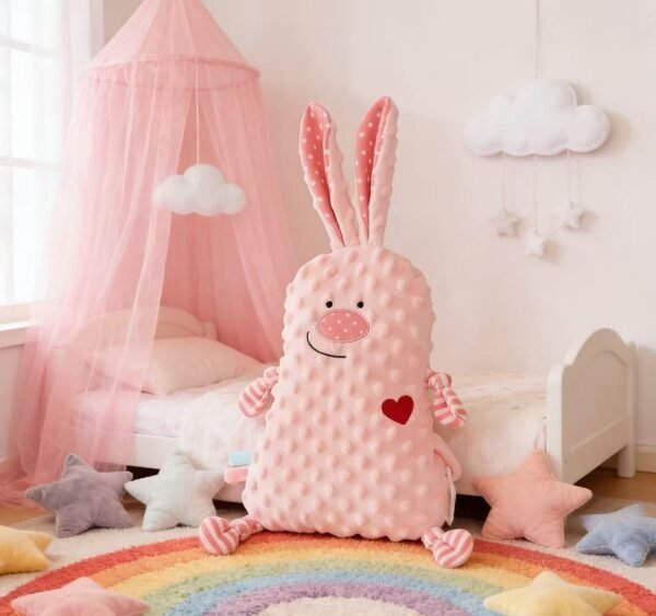heart-shaped rabbit plush toy