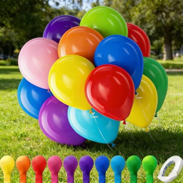Large ribbon balloons 50ps (require hydrogen gas)