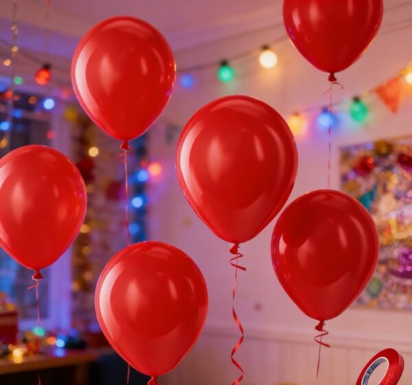 Large ribbon balloons 50ps (require hydrogen gas)